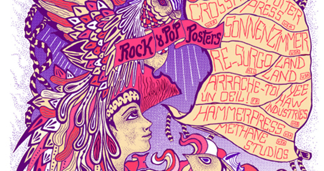 Une collection de posters pop-rock sérigraphiés